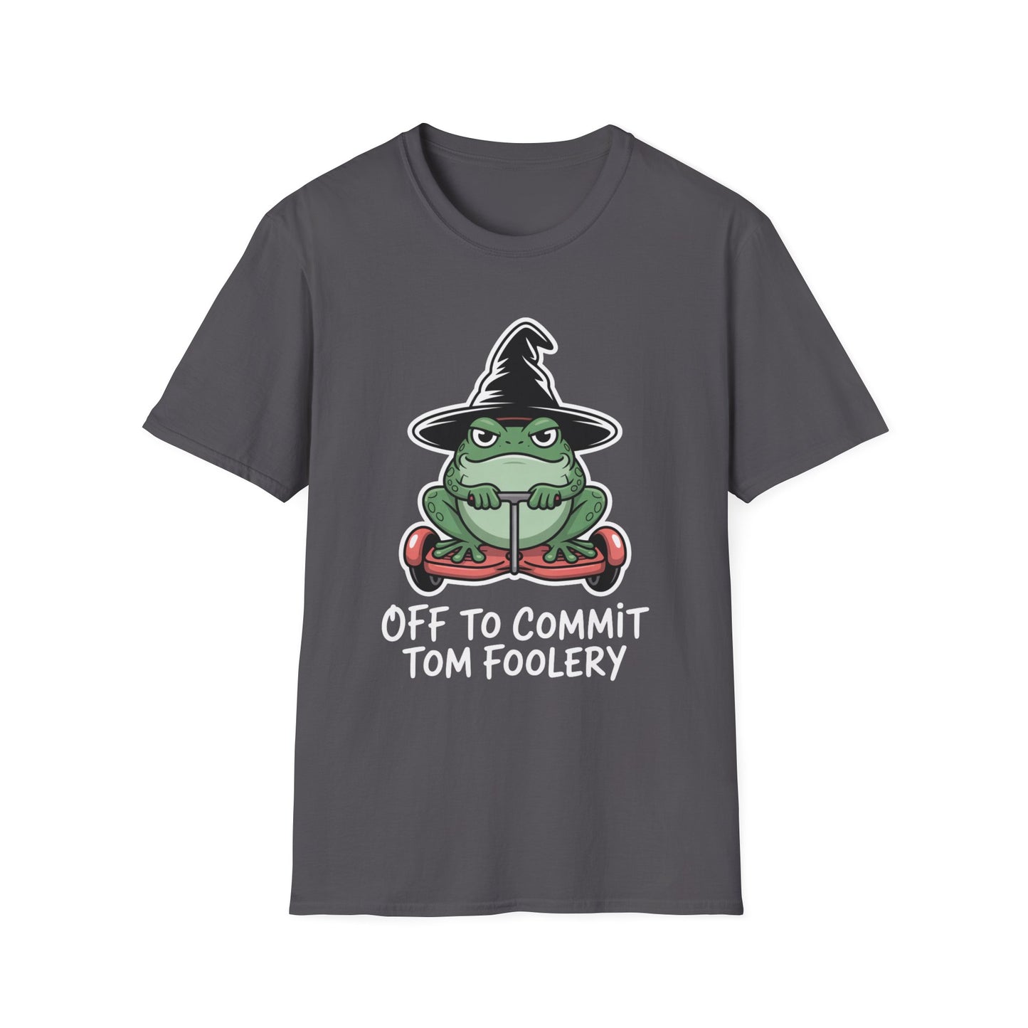 Tom Foolery Halloween Softstyle T-Shirt, Halloween Shirt, Sarcastic Frog Shirt, Funny Frog Satire Shirt