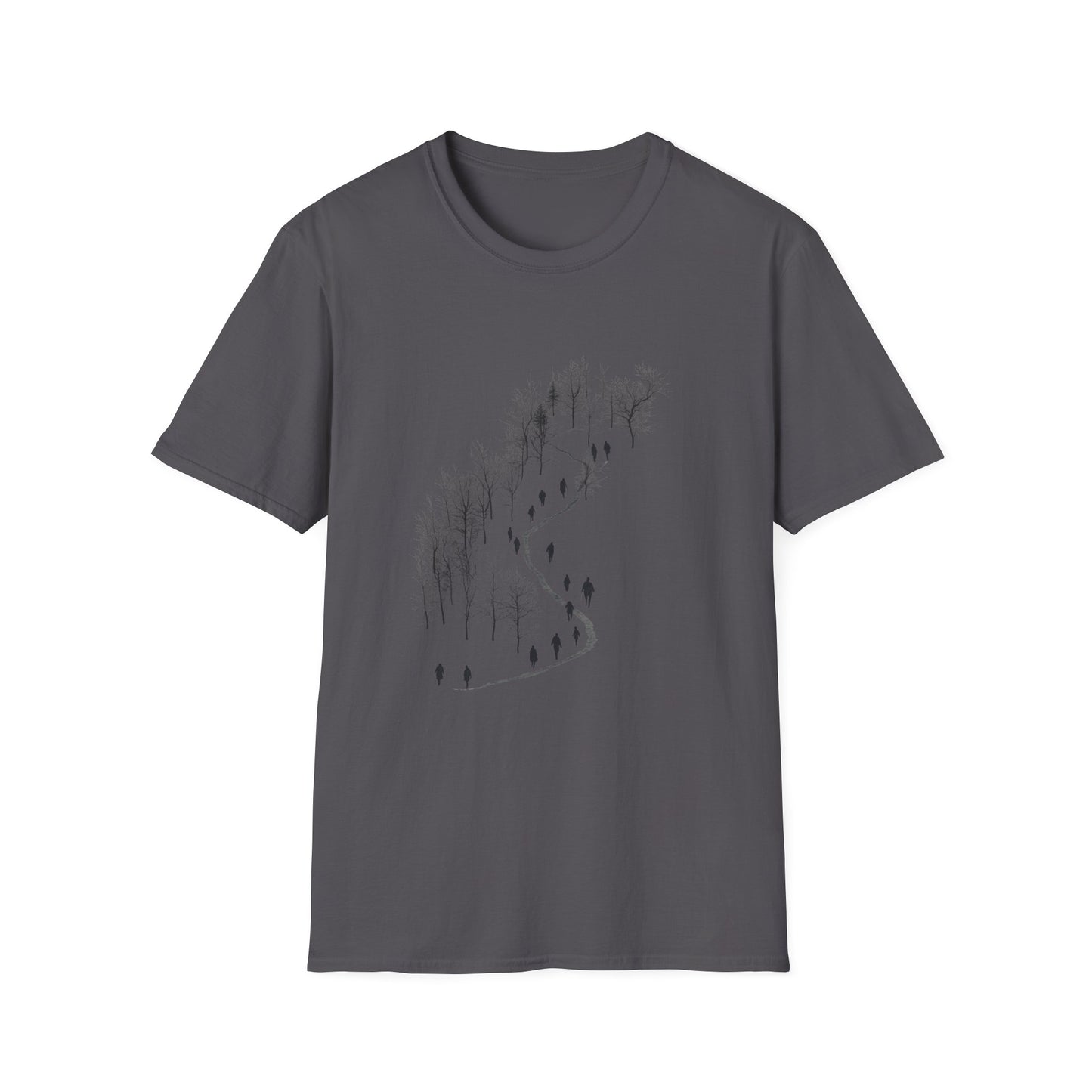 The Path Between – Monochrome Forest Journey Tee