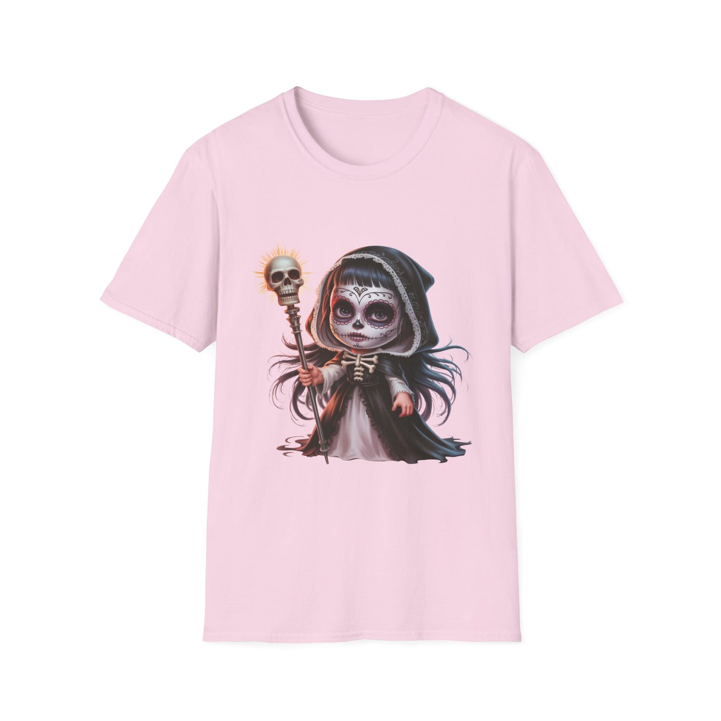 Reverent Gothic T-Shirt, Sacred Halloween Tee, Sugar Skull Shirt, Day of the Dead Top, Gothic Fantasy Clothing