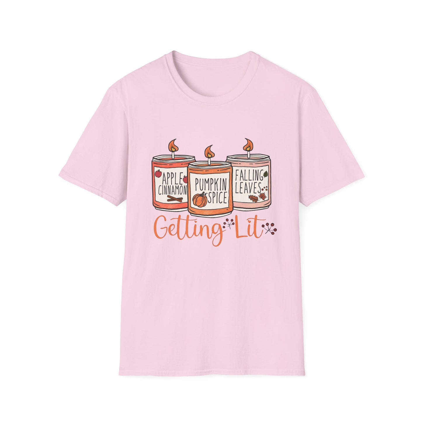 “Getting Lit” Tee – Fall Candle Trio Edition