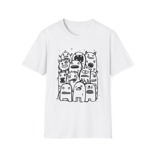 Monster Mash Up Halloween Design Tee