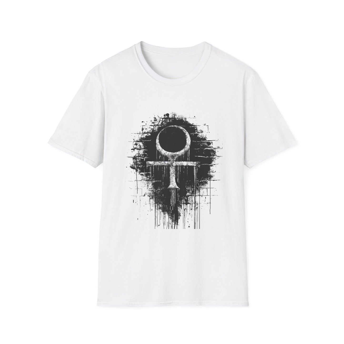 Life Eternal Distressed Christian Cross Emblem Tee