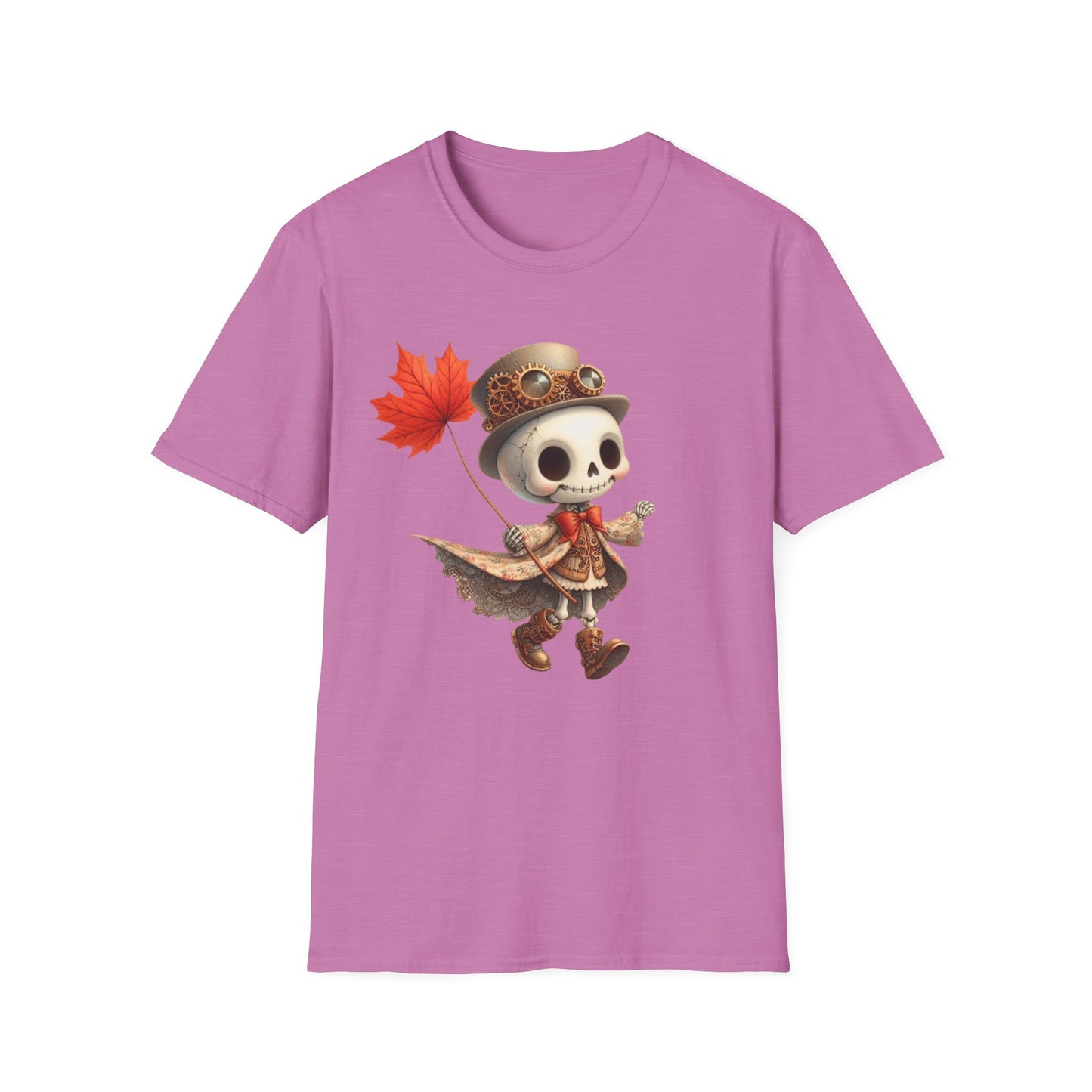 “Leaf Balloon Skeleton” Tee – Steampunk Harvest Edition
