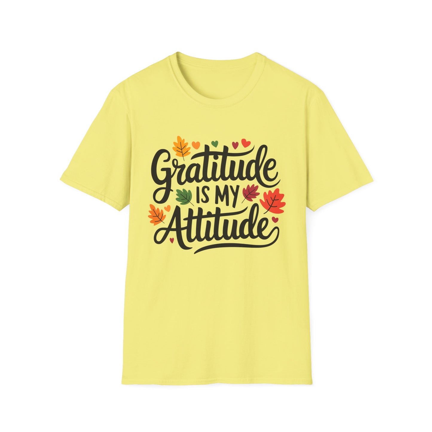 Gratitude Is My Attitude – Autumn Heart Edition Short Sleeve Tee