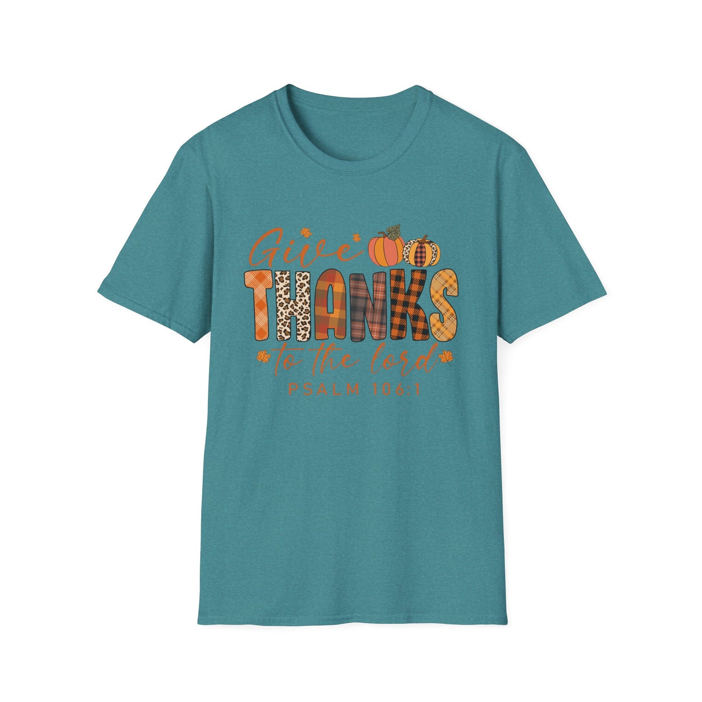 Give THANKS to the Lord – Psalm 106:1 Short Sleeve Tee