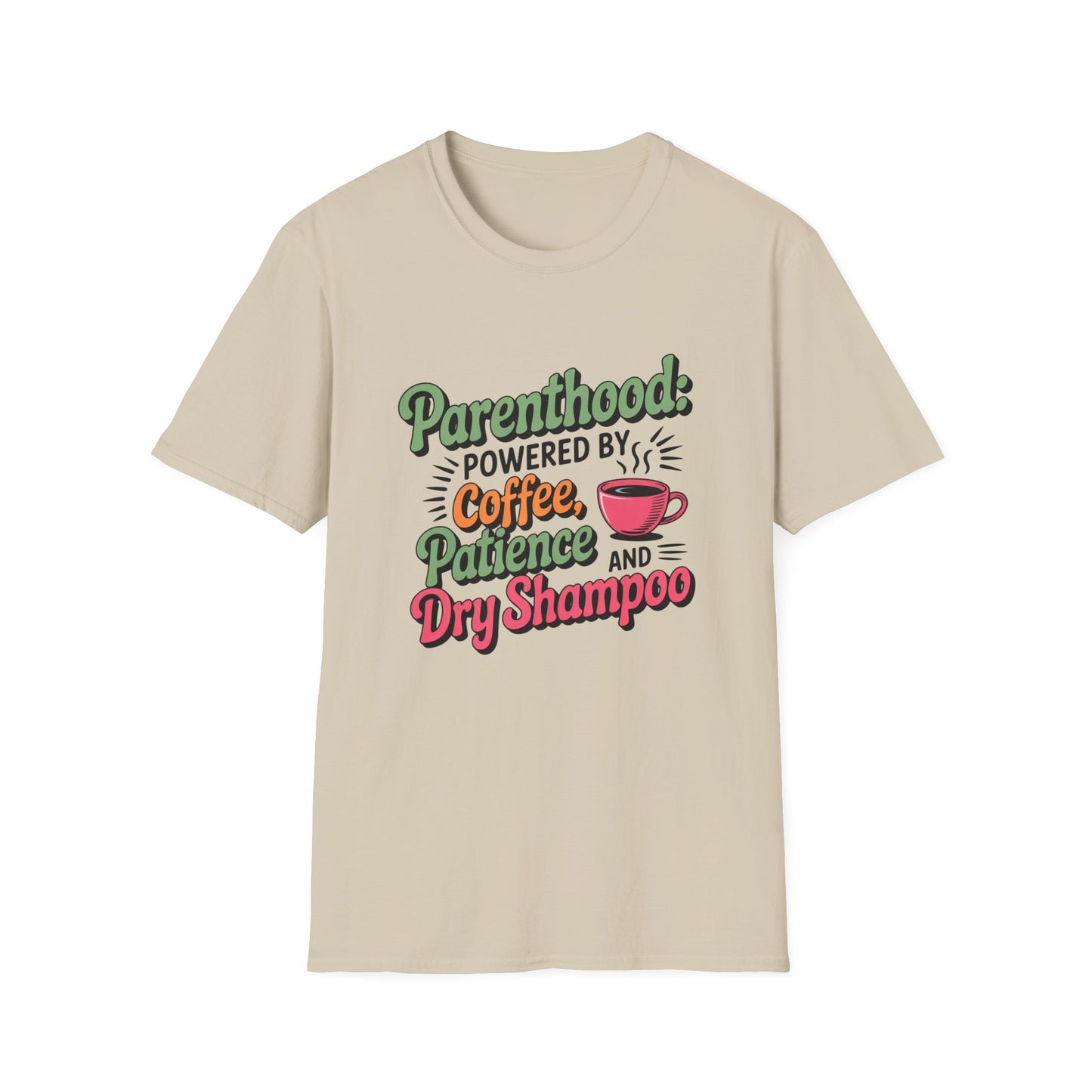 Parenthood Essentials Tee – For the Caffeinated & Courageous
