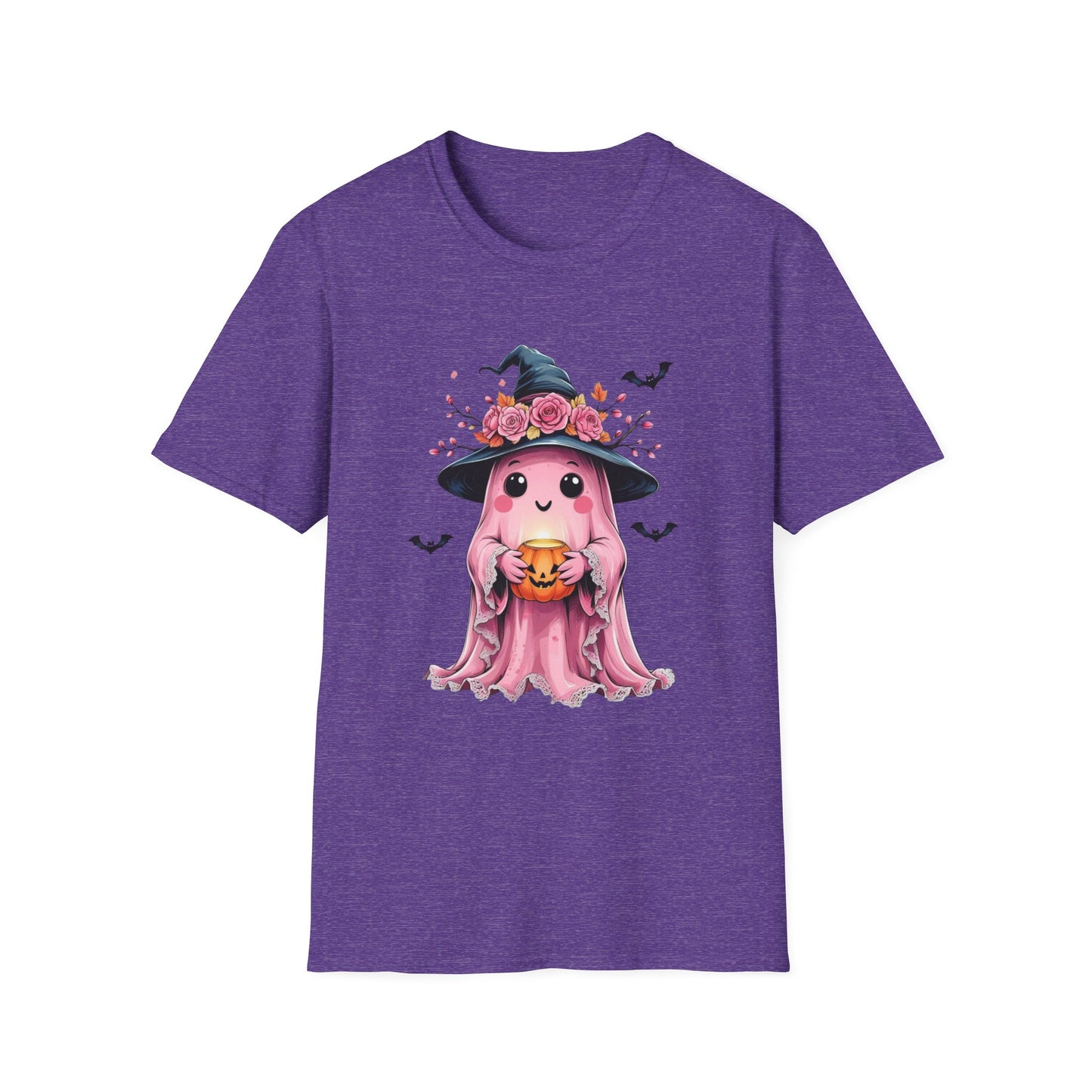 “Ghost & Pumpkin” Tee – Floral Witch Hat Edition