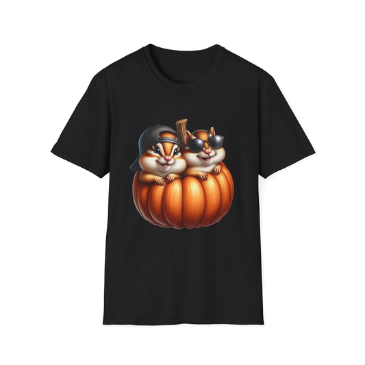 “Pumpkin Pals” Tee – Chipmunk Chill Edition