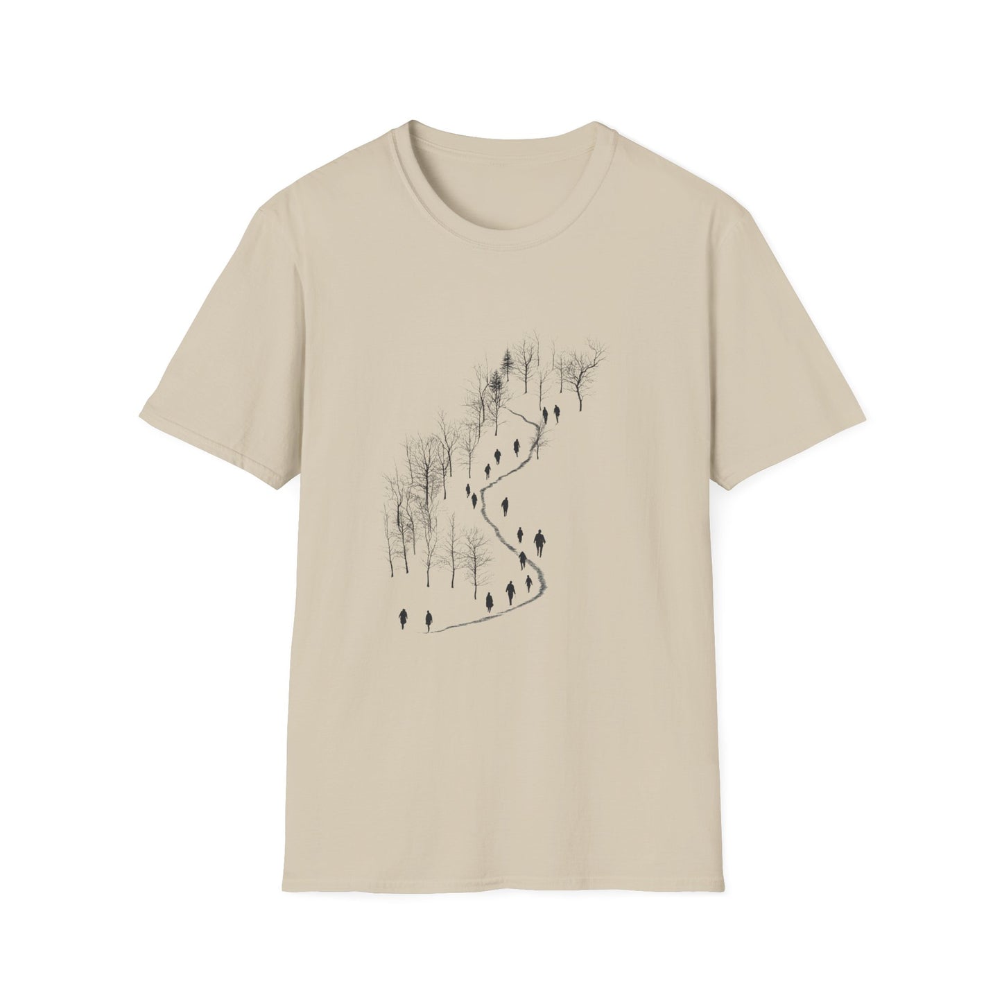 The Path Between – Monochrome Forest Journey Tee